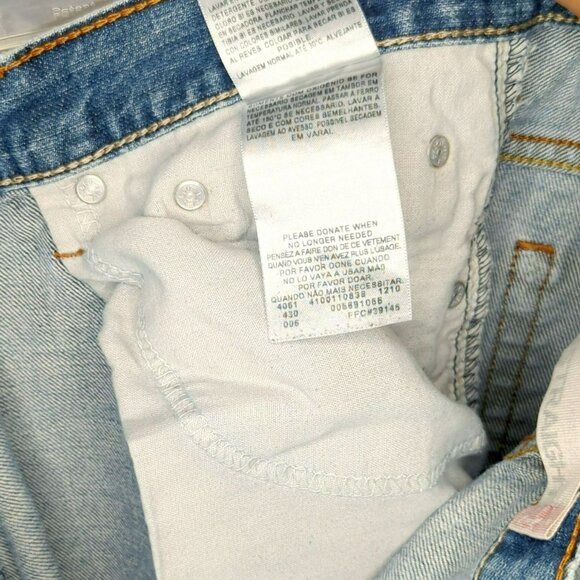 Levis 569 Jeans Loose Straight Fit Blue Distressed Denim Mens W38 L34 - Picture 6 of 6